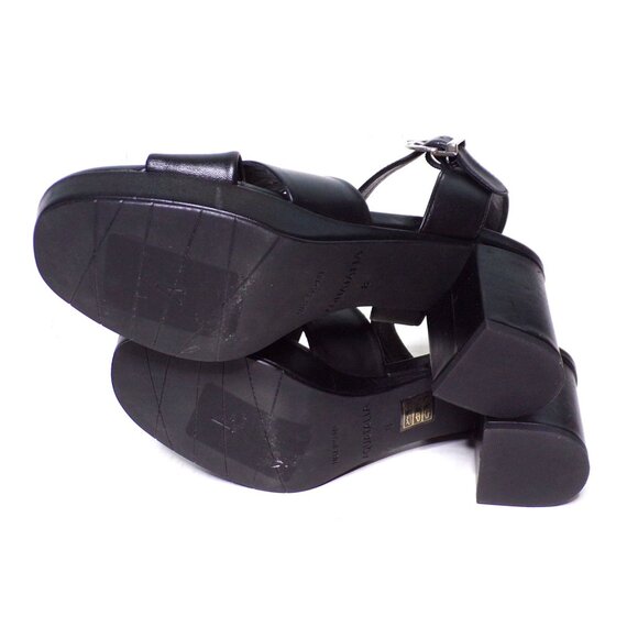 🆕 AQUATALIA Mianna Platform Block Heel Sandal Shoes Black 8 - Picture 10 of 10